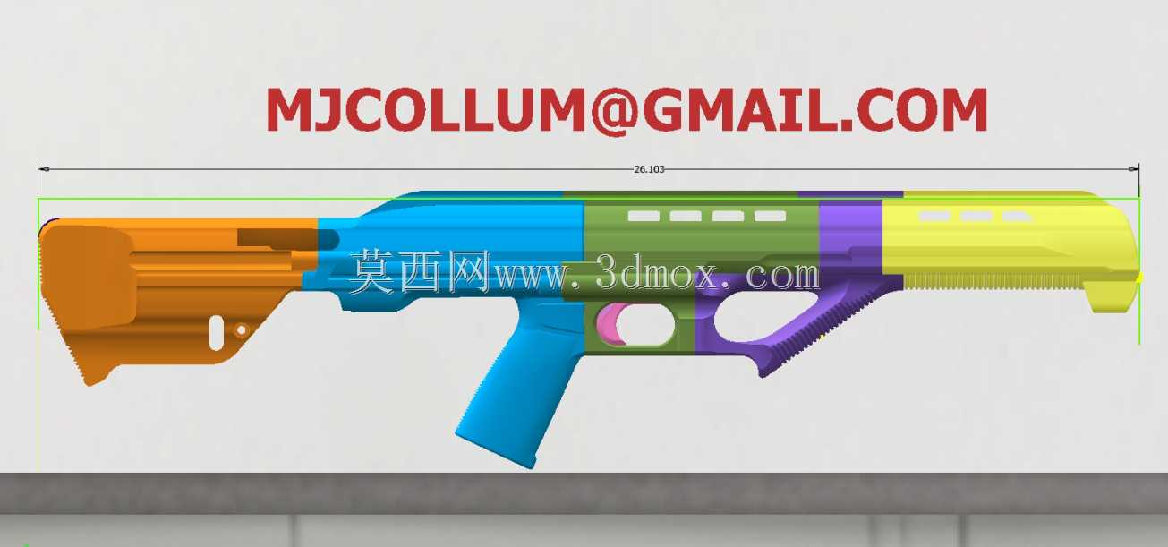 RUGER 10/22 3D打印牛崽步枪库存科幻1.0