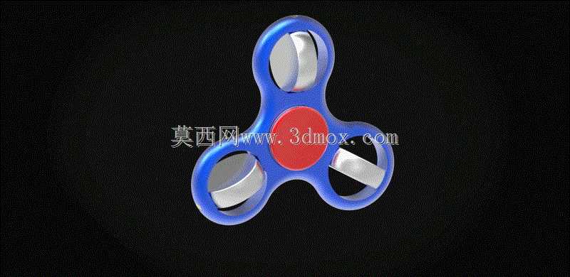 带可旋转扁平球的Fidget旋转器