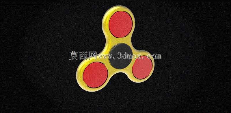 带可旋转扁平球的Fidget旋转器