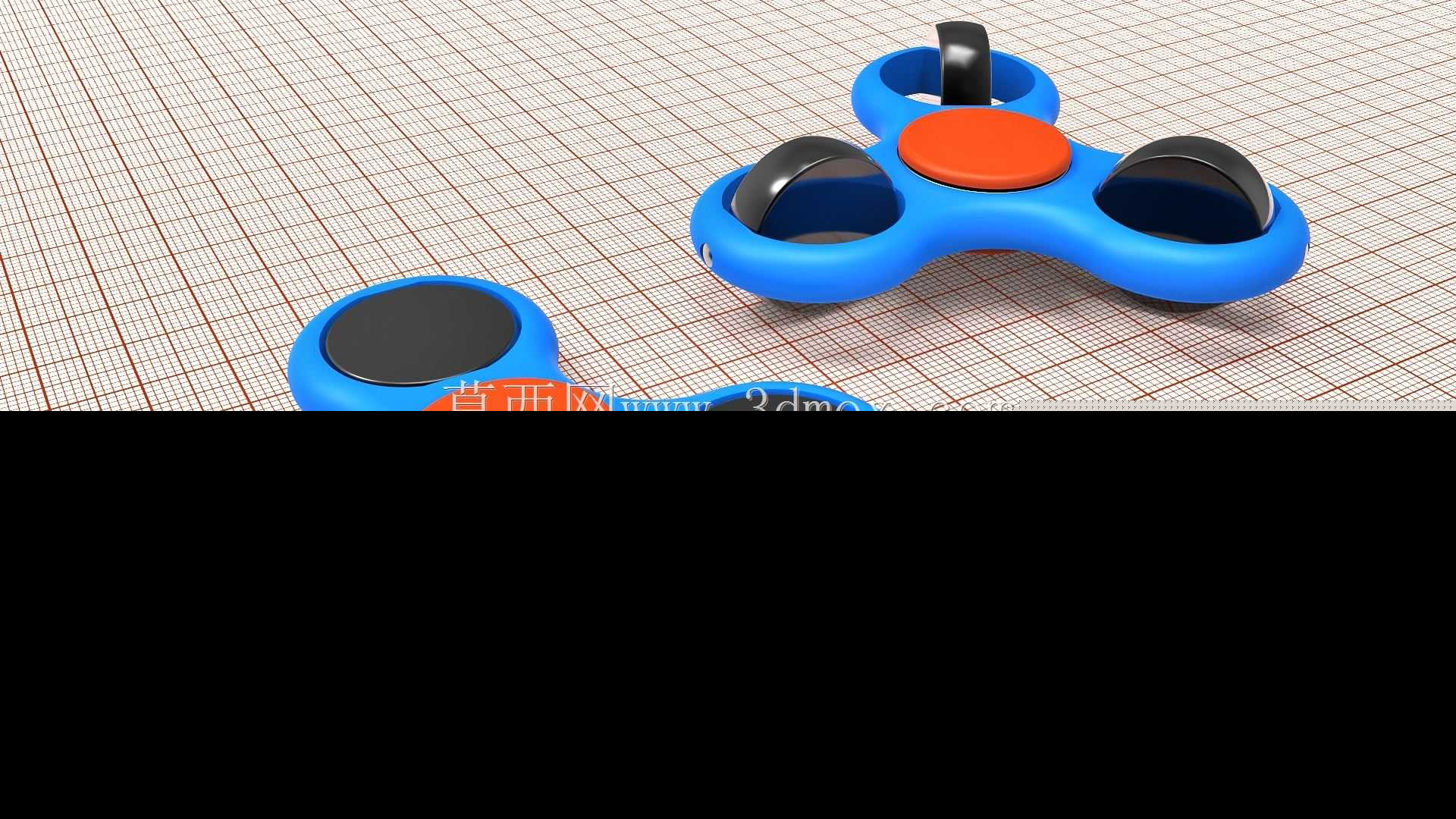 带可旋转扁平球的Fidget旋转器
