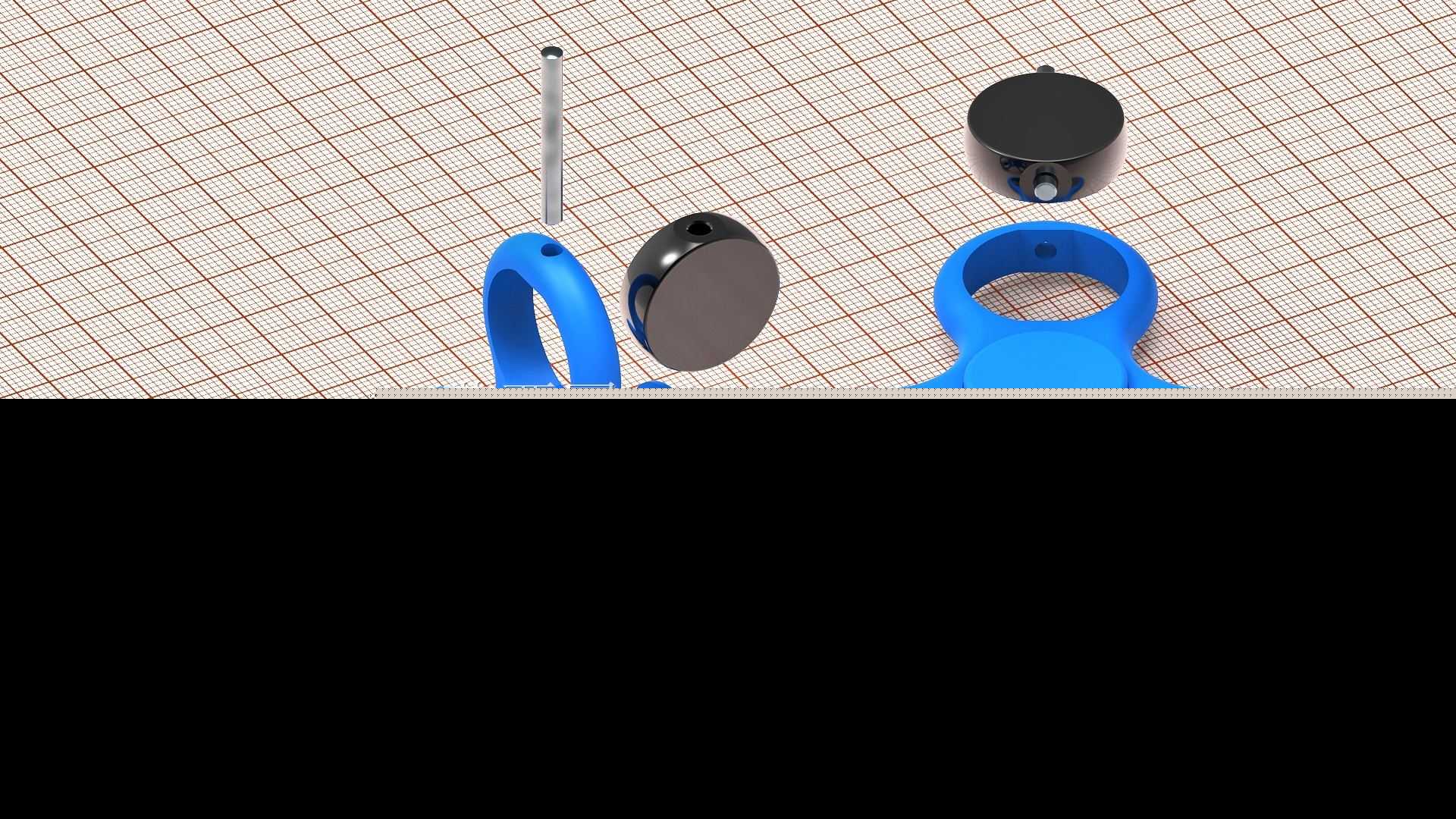 带可旋转扁平球的Fidget旋转器