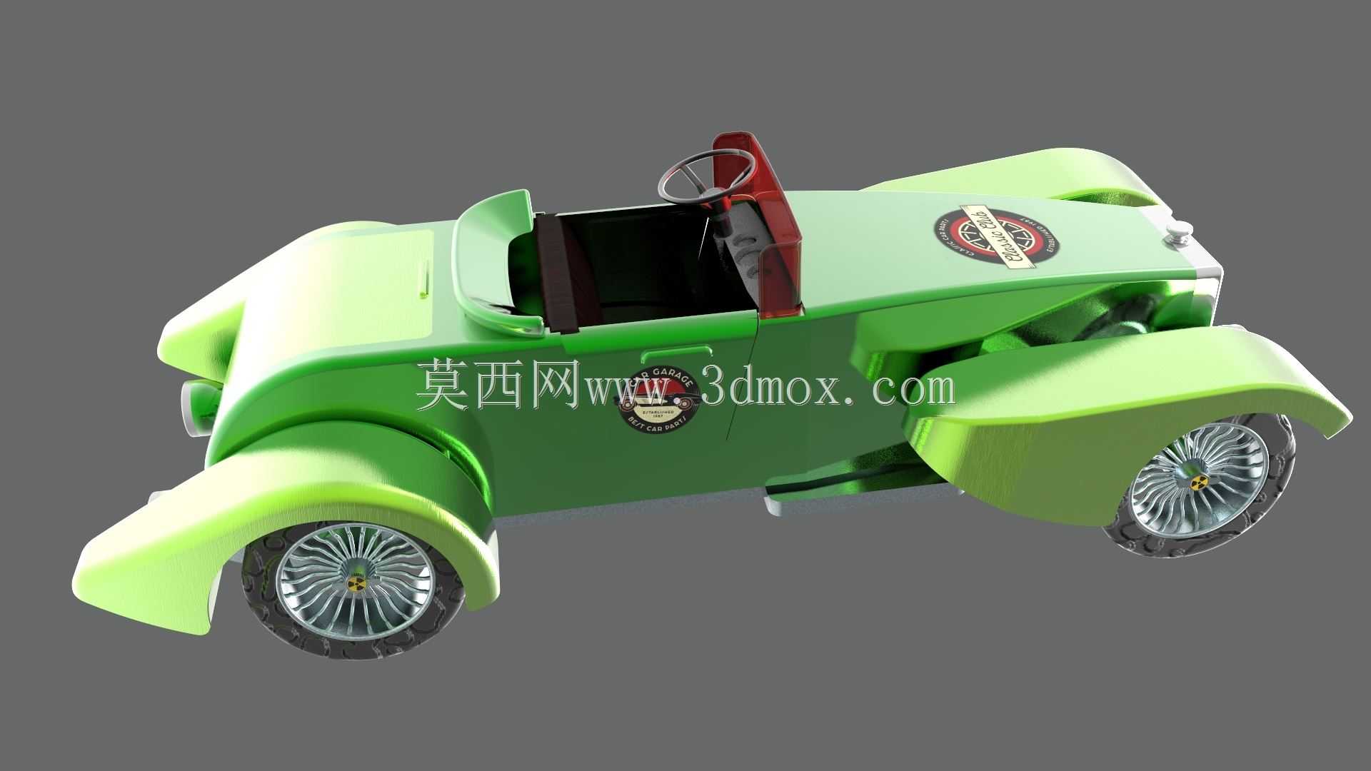 带蓝图的经典汽车