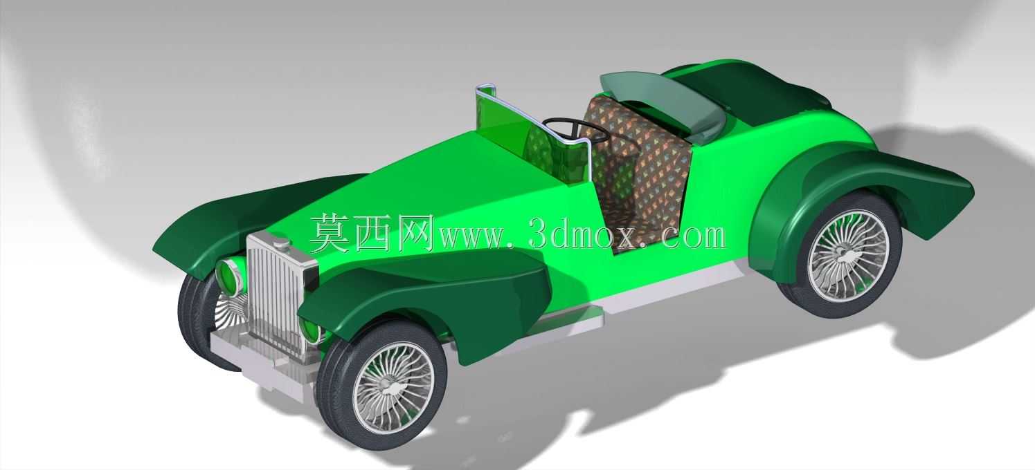 带蓝图的经典汽车