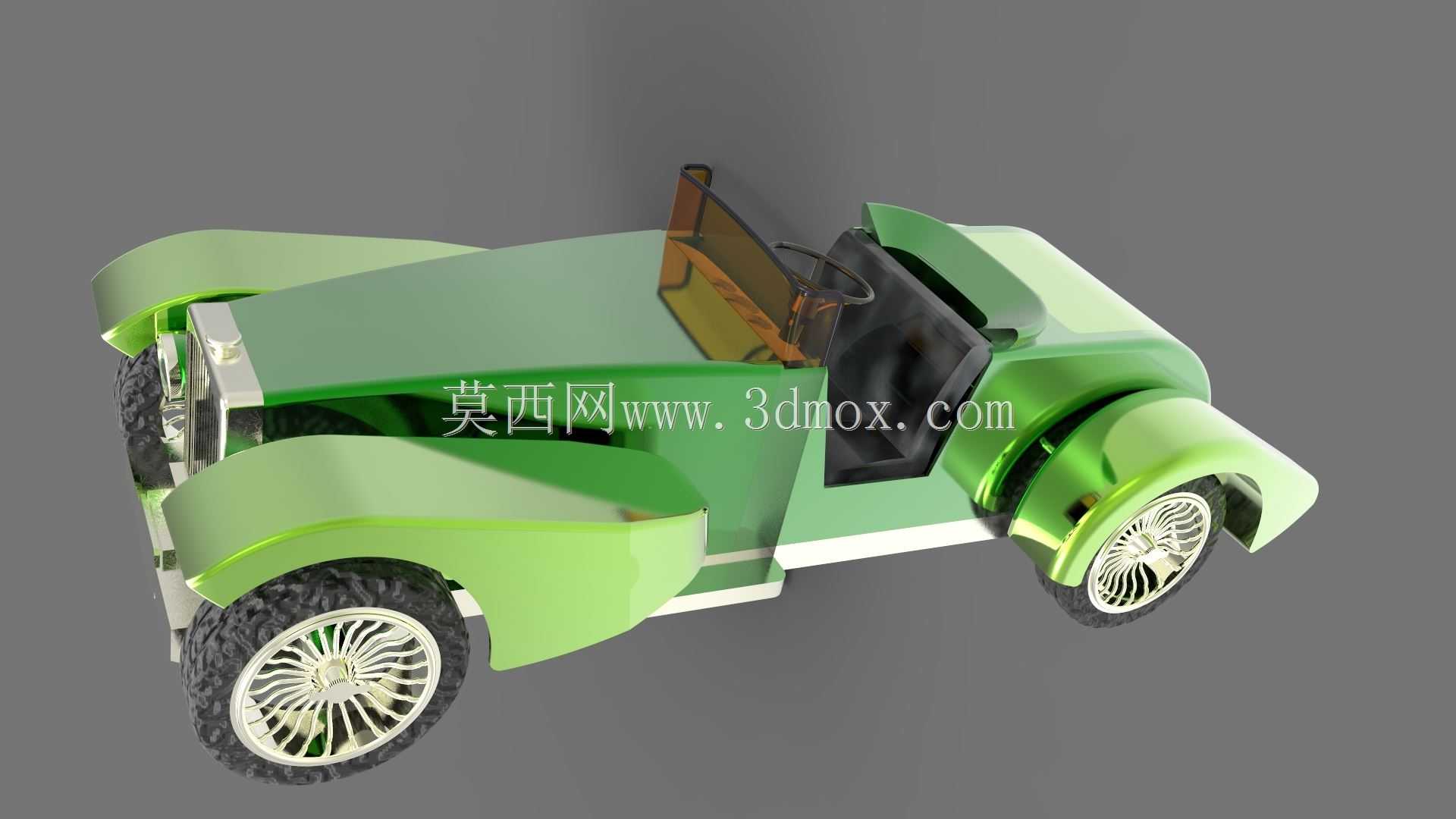 带蓝图的经典汽车