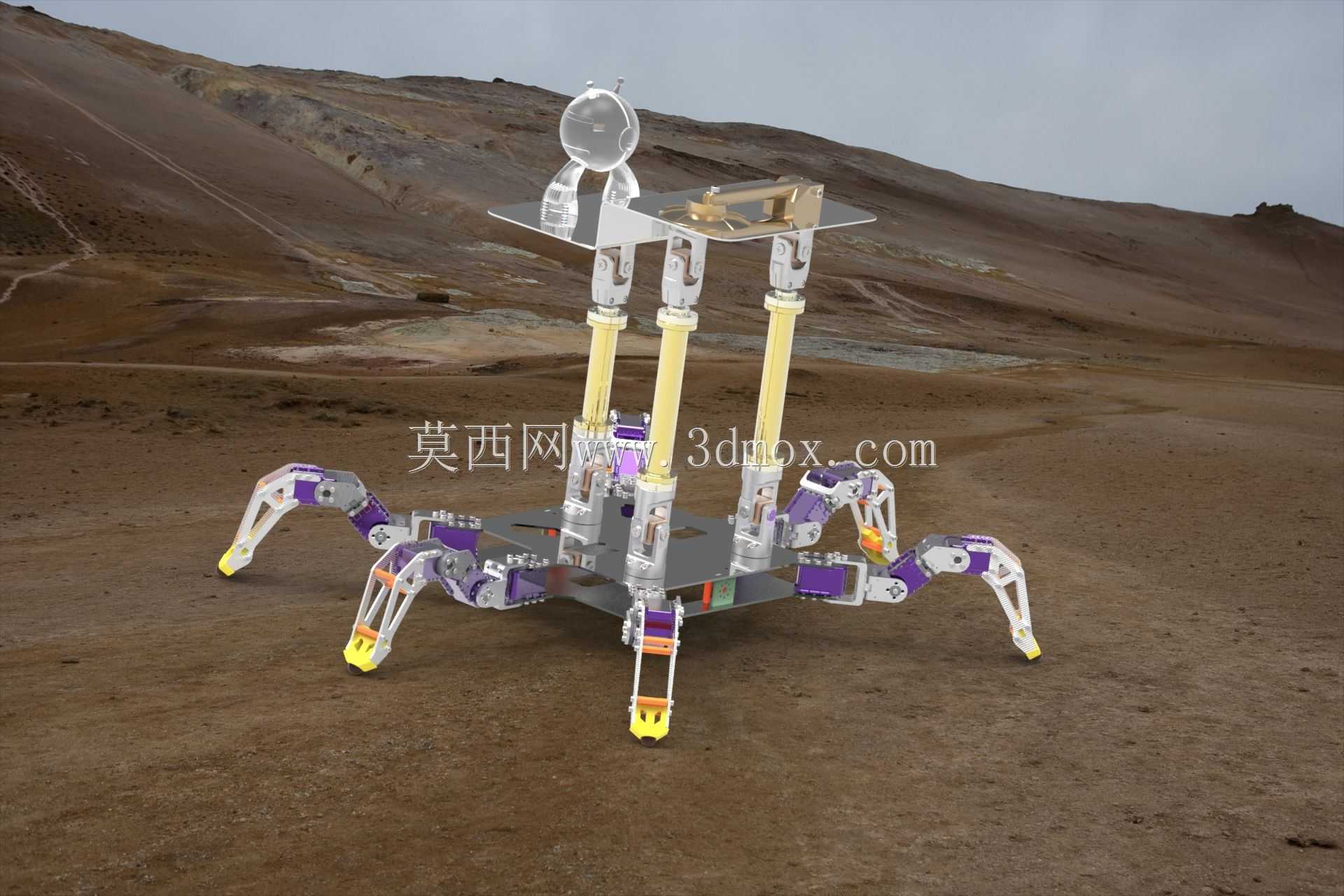 摄像机六足机器人