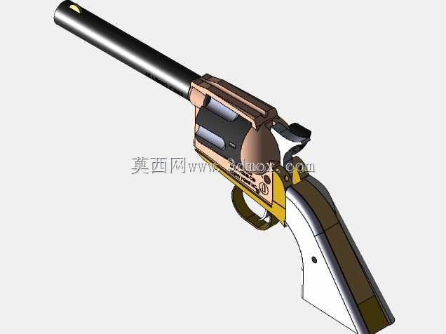 单动左轮手枪3d可打印