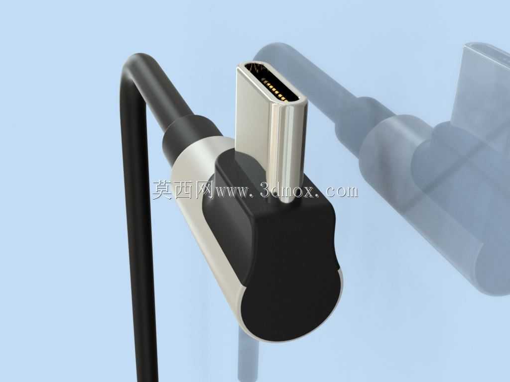 UGREEN提供的90°角USB C插头