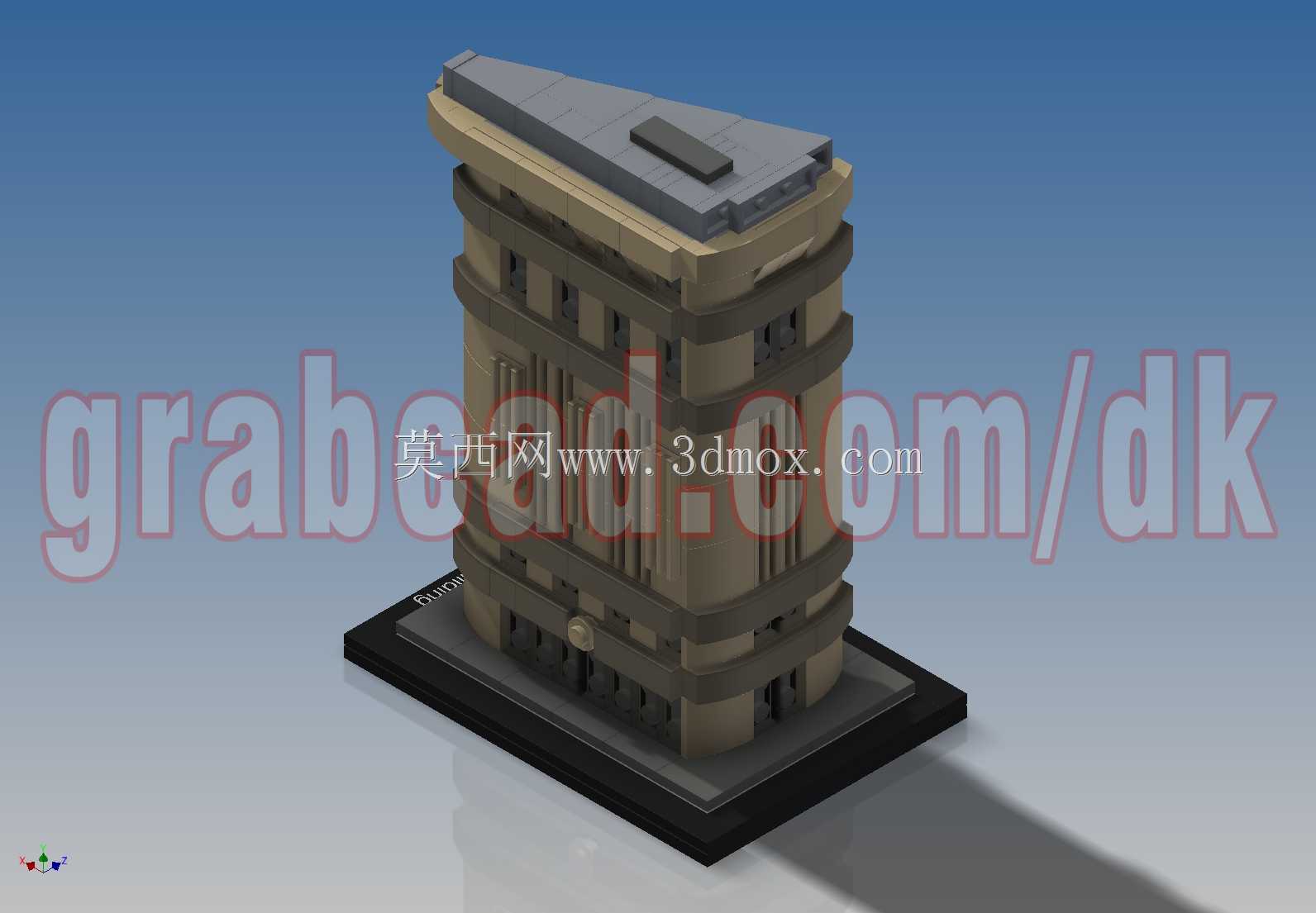 乐高建筑-扁平铁建筑(21023)