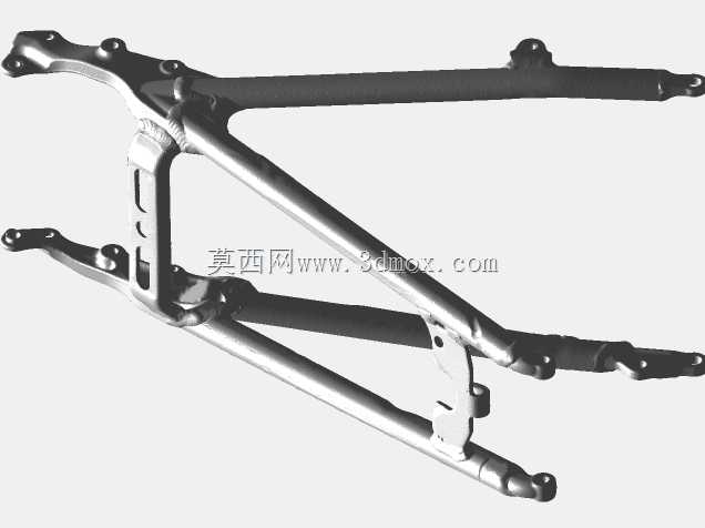 本田crf 250 2007后车架副车架3d扫描