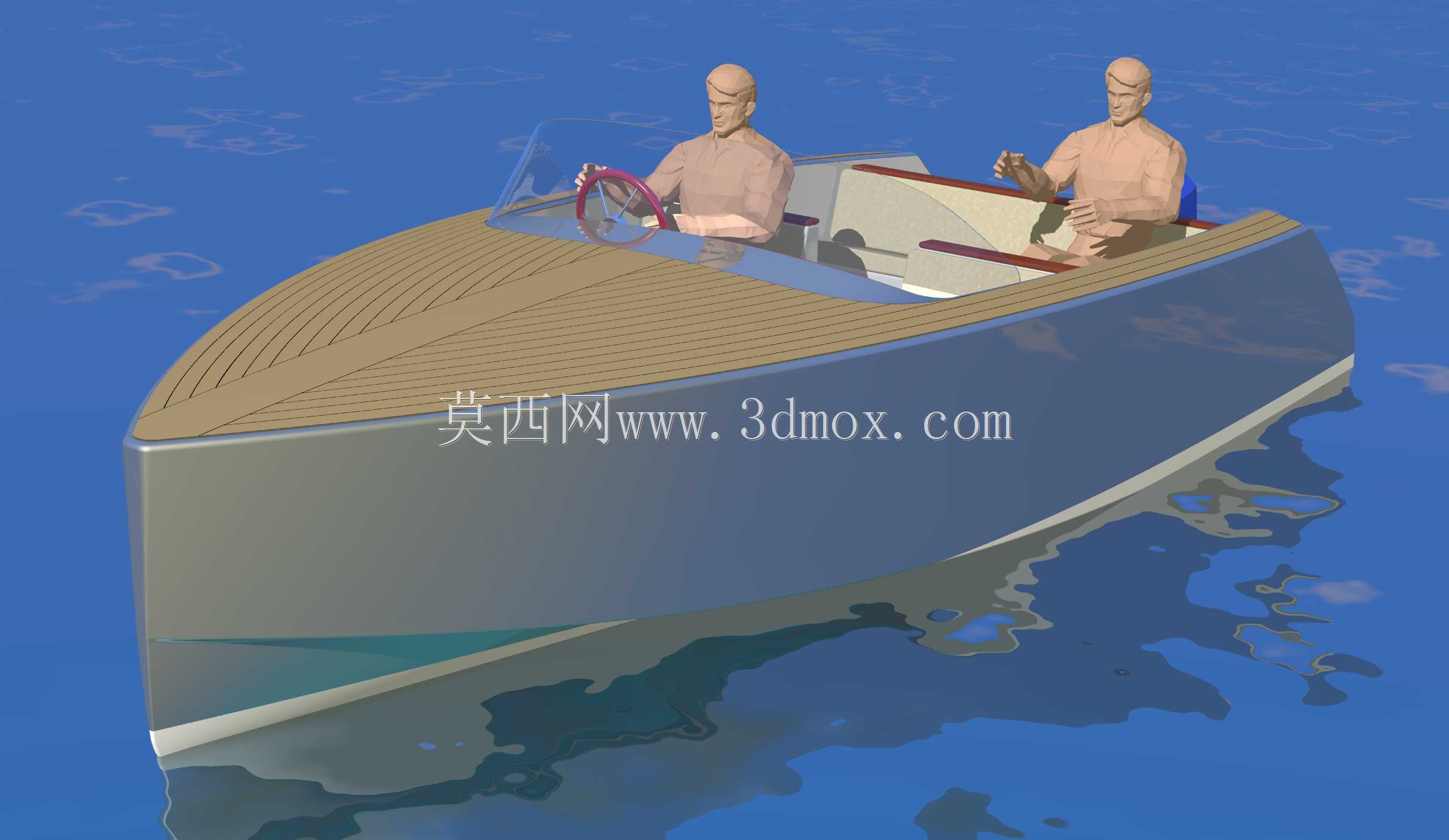 复古越野摩托艇