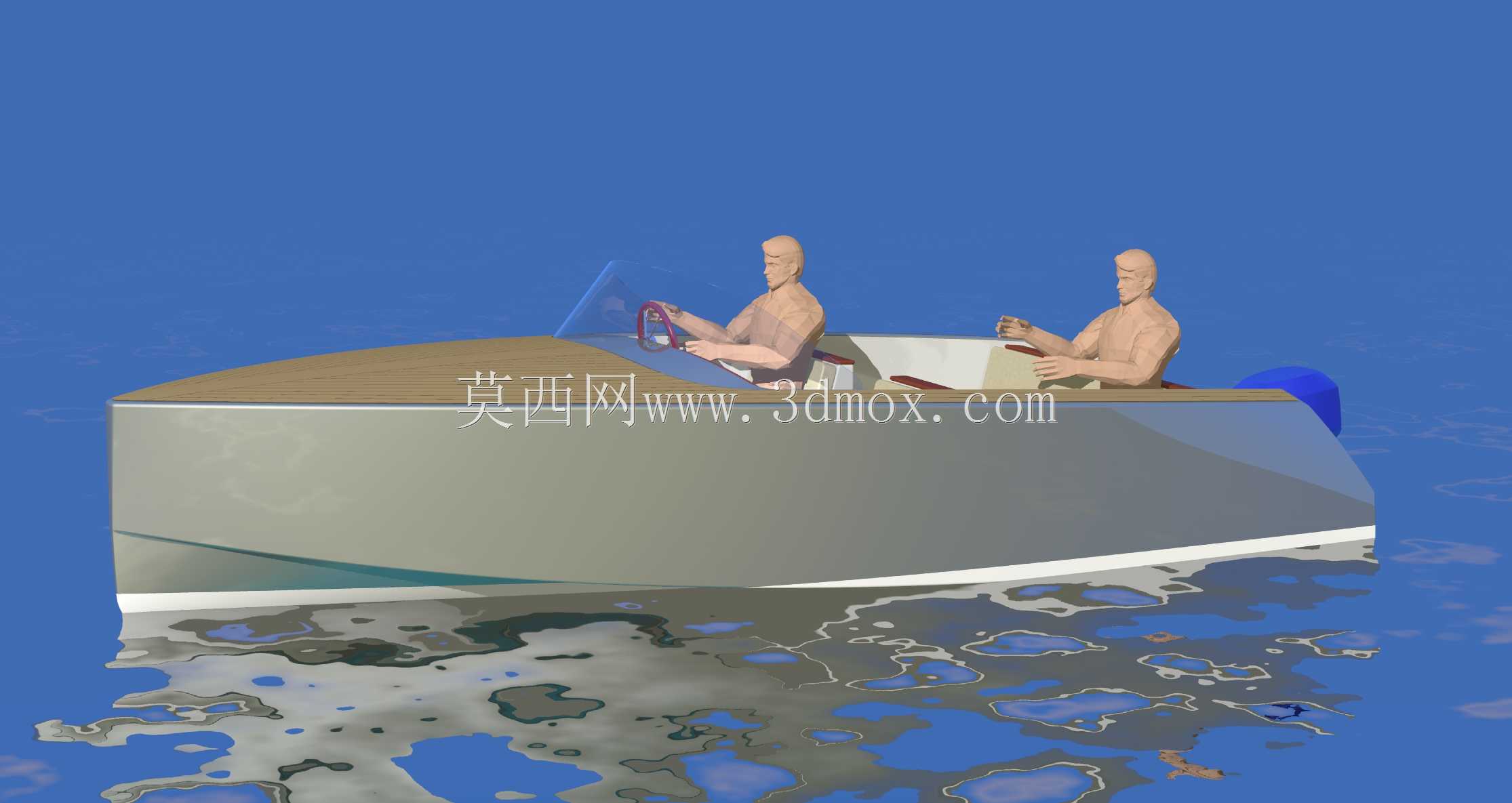 复古越野摩托艇