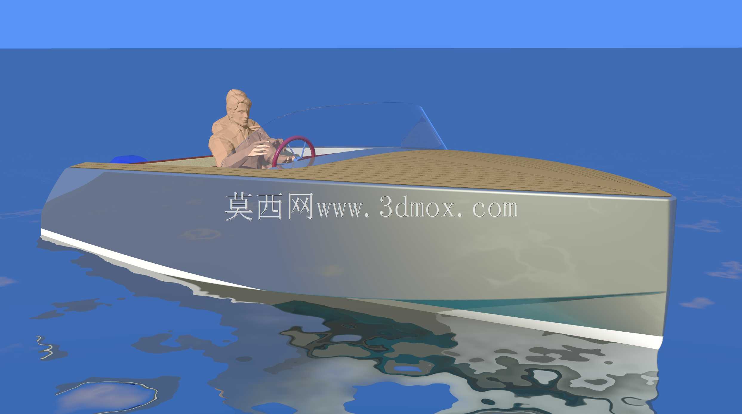 复古越野摩托艇