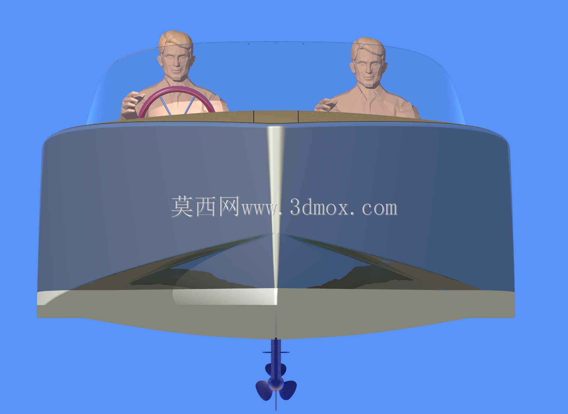 复古越野摩托艇