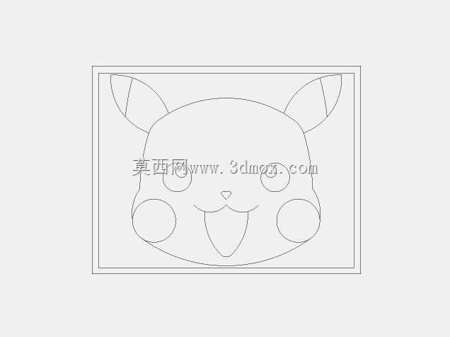 皮卡丘二维AutoCAD