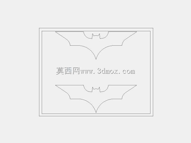 蝙蝠侠标志3D