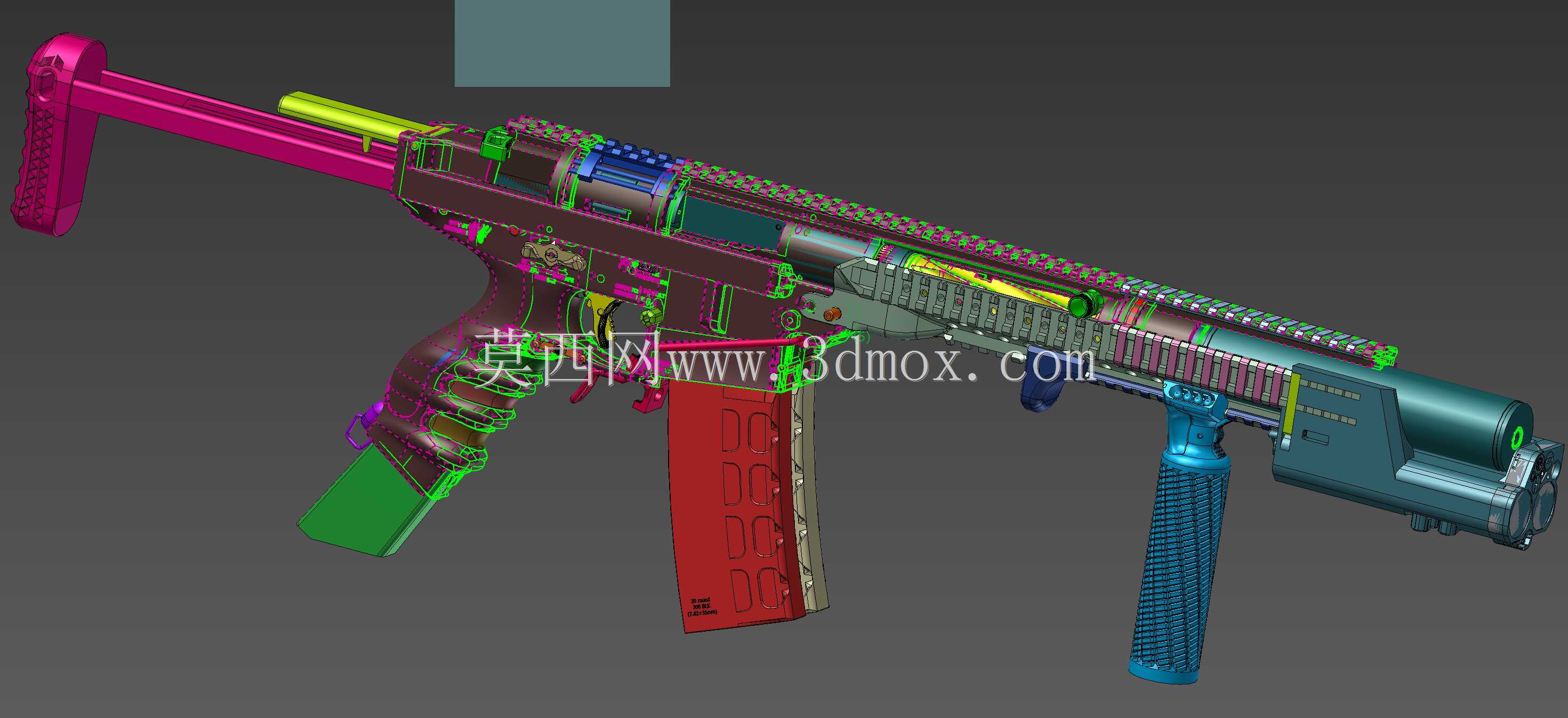 ������ƶ���300���ֺ�ɫaac 7.62x35mmǥ�����ڽ���V.2