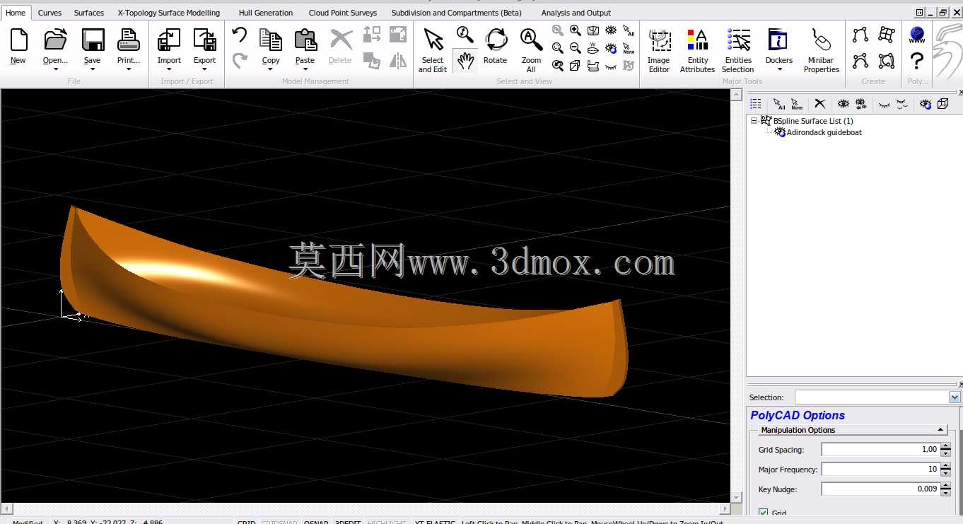 阿迪朗达克导向船基本形状