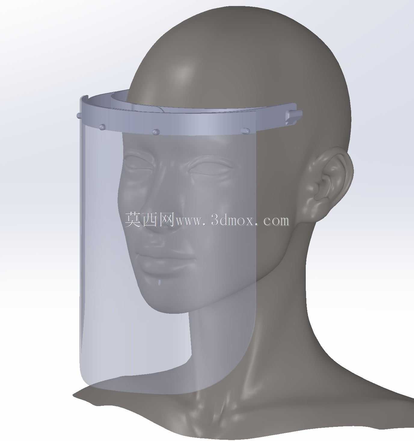 COVID-19模块化140mm x 140mm标准小尺寸3D打印遮阳板支架,带DXF面罩