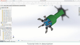 Solidworks中的液压六爪抓取机构
