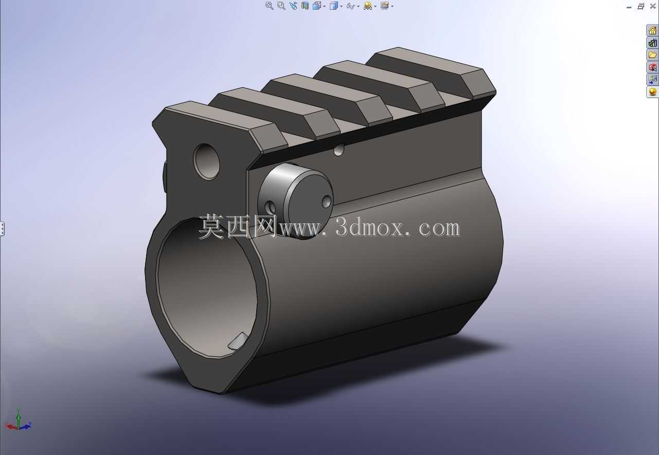 AR15带Picatinny导轨的可调气体块