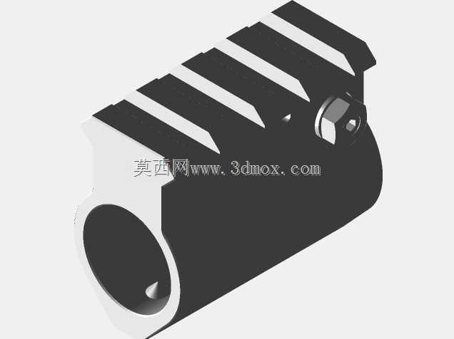 AR15带Picatinny导轨的可调气体块