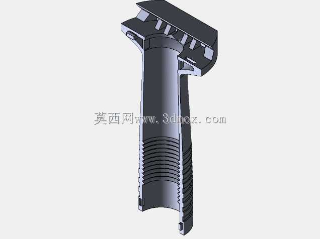 PM007-AR-15/M16“瑞士图案”垂直前把手-黑色聚合物