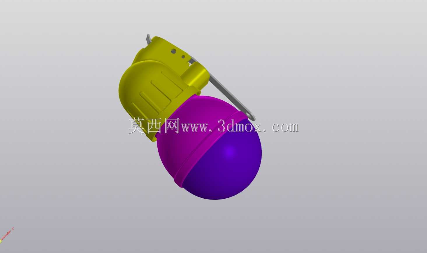 可3D打印苏制RGN进攻手榴弹结构