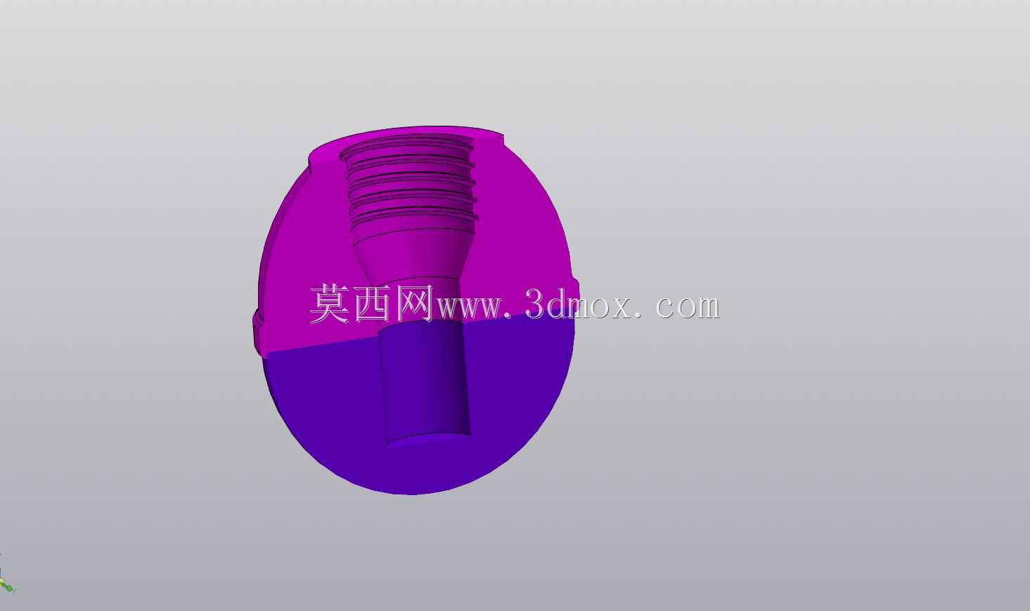 可3D打印苏制RGN进攻手榴弹结构