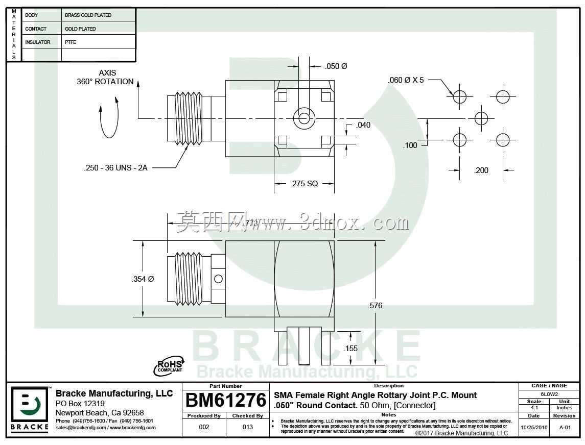 ֱ��SMA�����ơ���ת��ͷ��PCB��װ������