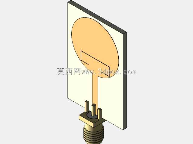 紧凑型双频陷波圆形超宽带单极PCB天线