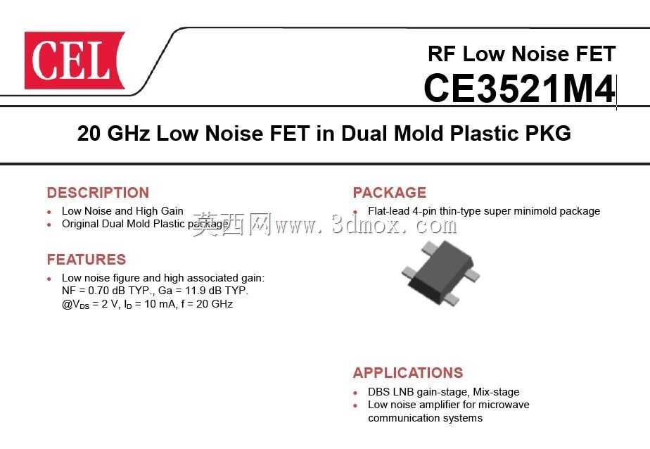 CEL 20GHz��K���Σ��黯�ص�����MeSFET