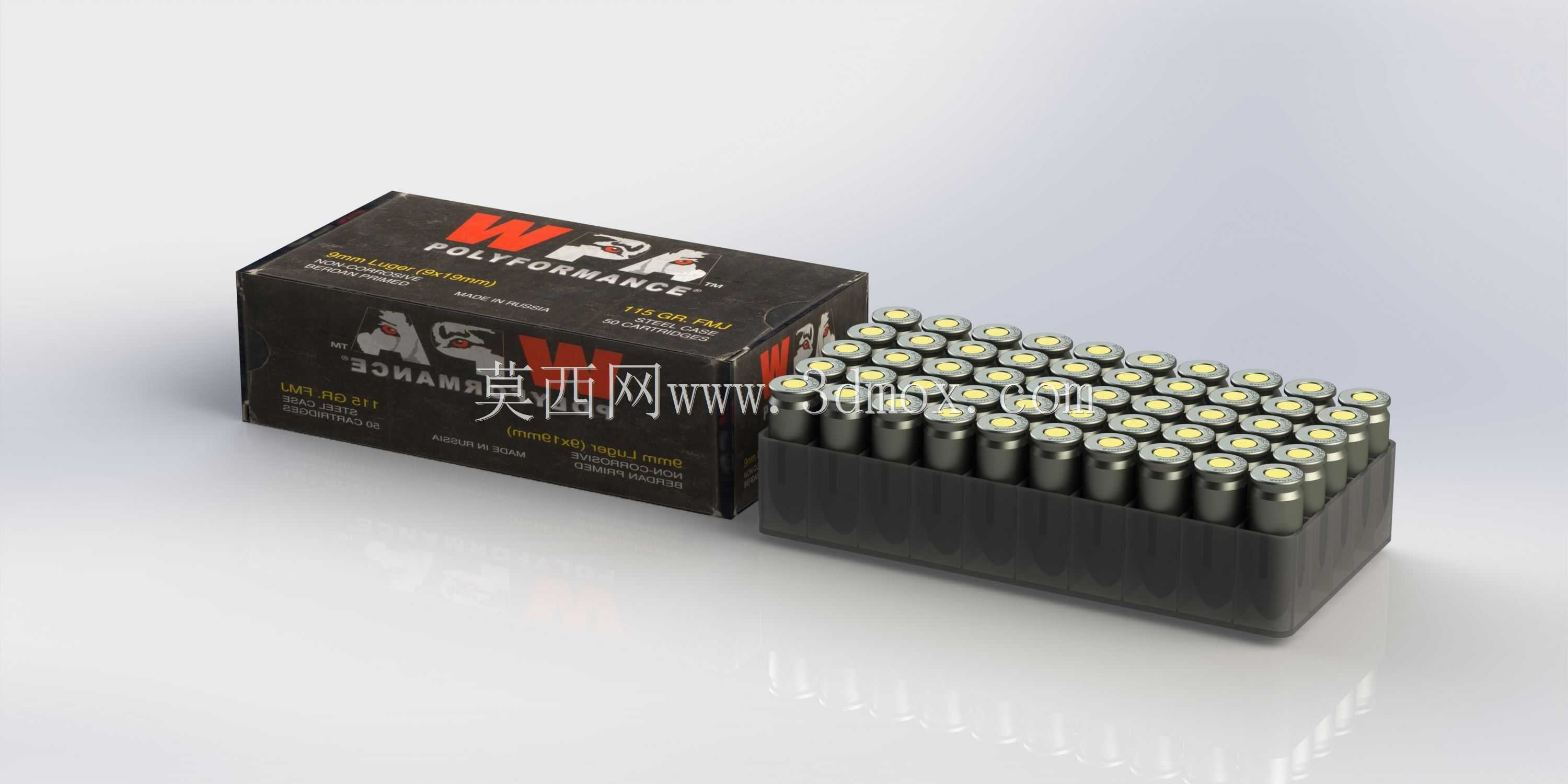 9mm Luger�ӵ�ͷ���̺ͺ���