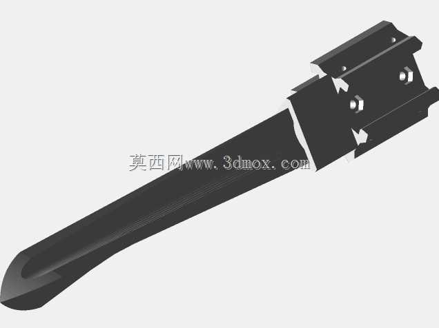20mm轨道三角扭转匕首刀