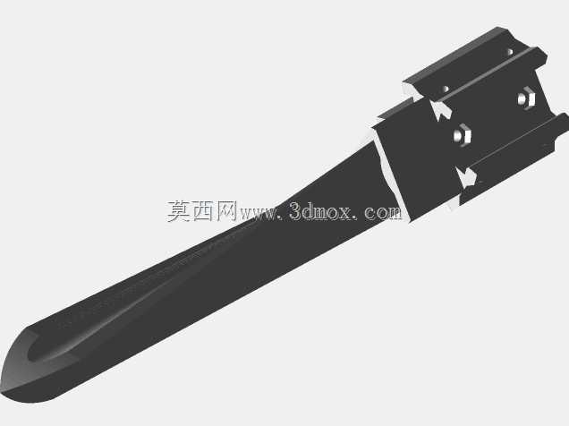20mm轨道三角扭转匕首刀