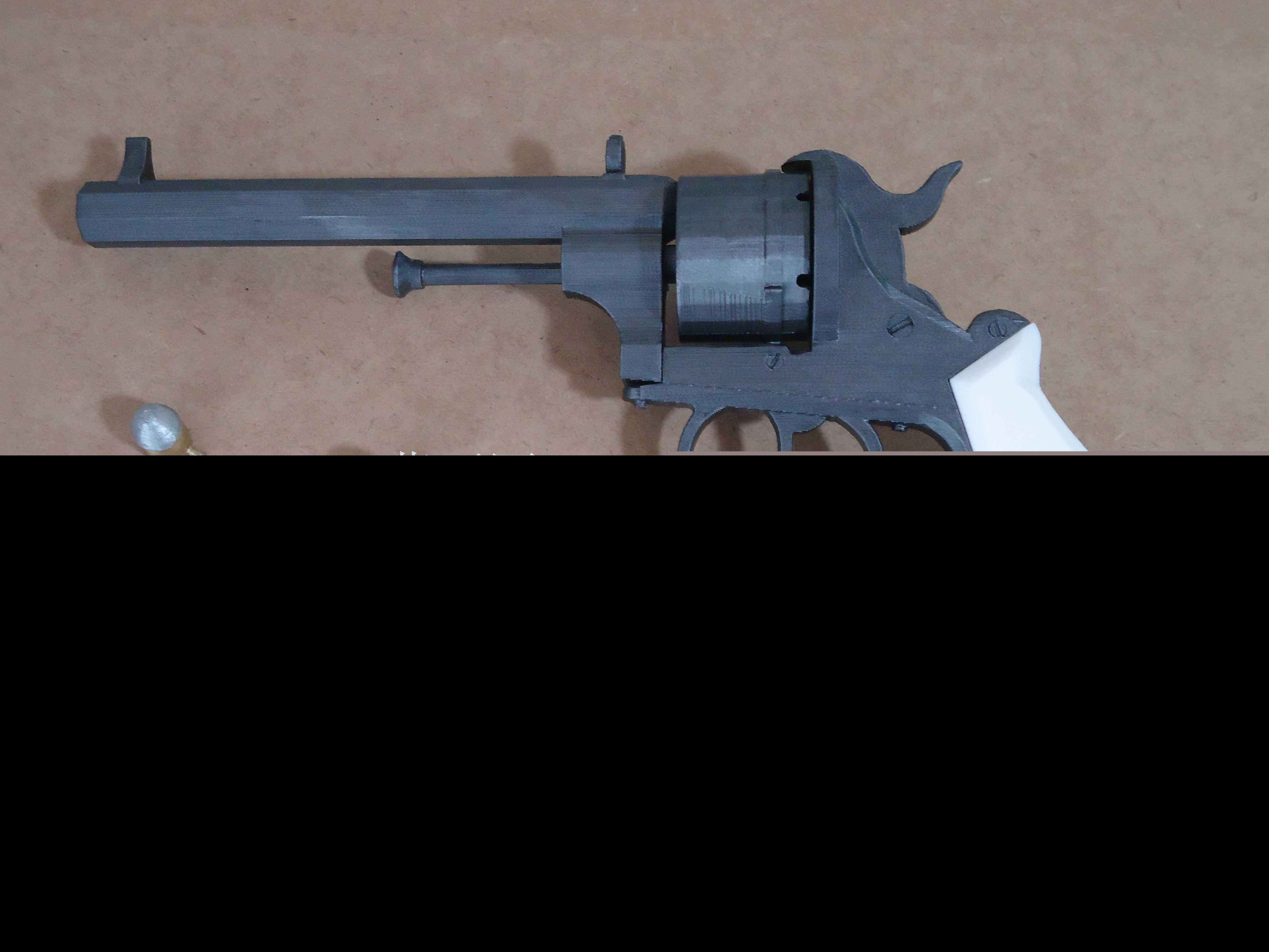 Lefaucheux M1858������12����6��˽�ǹ�ܣ�3D��ӡ�׼����ǹ��