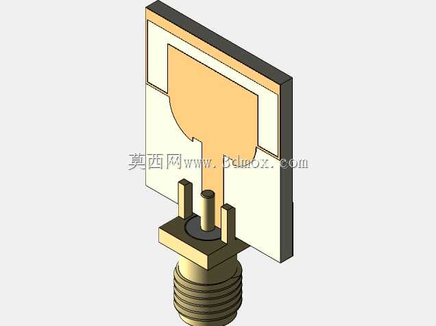紧凑型双频陷波贴片超宽带单极PCB天线