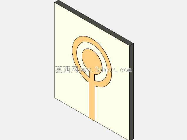 圆贴片超宽带微带PCB天线