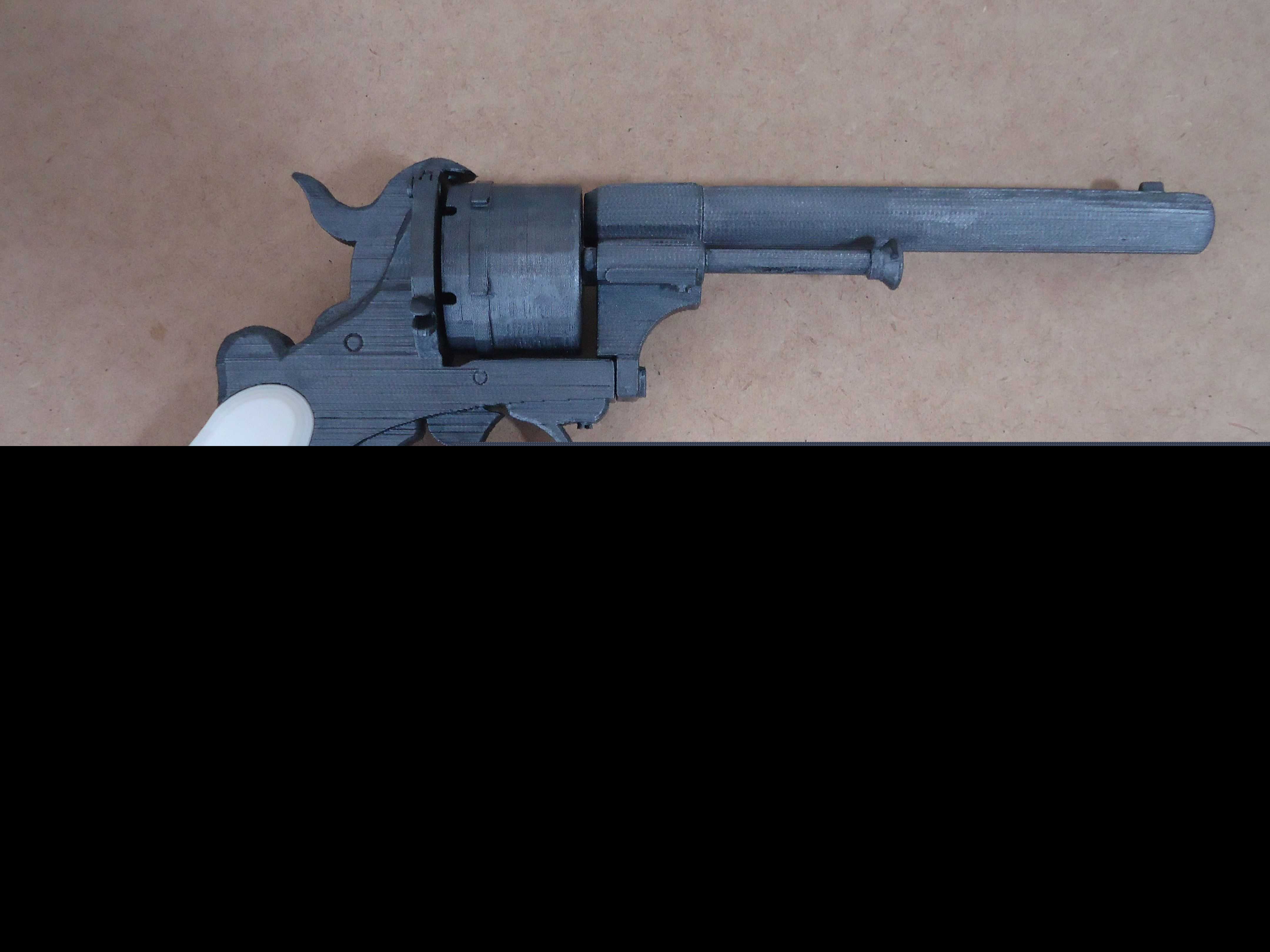 Lefaucheux M1858������12����6��Բǹ�ܣ�3D��ӡ�׼����ǹ��