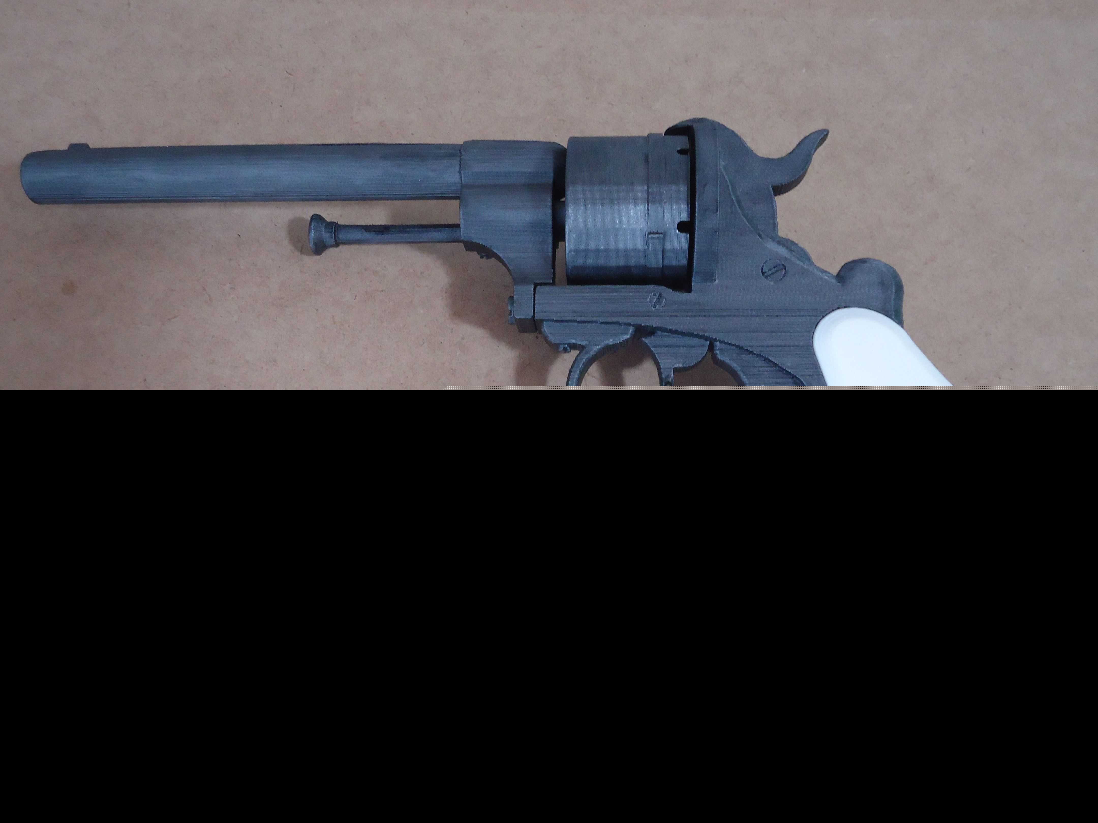 Lefaucheux M1858������12����6��Բ�̹ܣ�3D��ӡ�׼����ǹ��