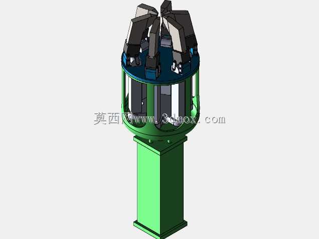 Solidworks中的液压六爪抓取机构