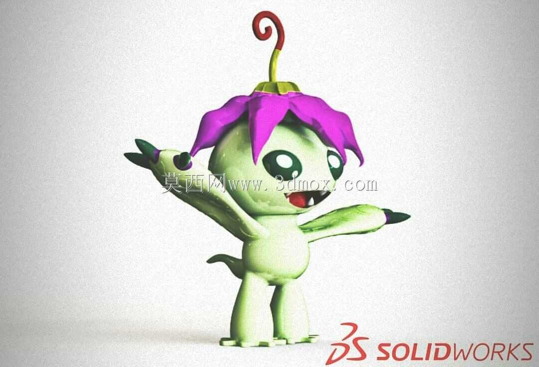 Palmon Digimon-Sergio CAD CAM