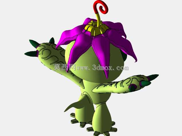 Palmon Digimon-Sergio CAD CAM