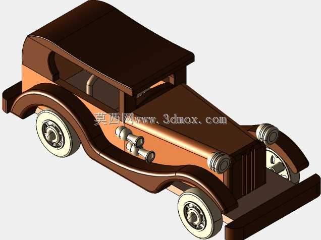 旧车木制玩具-(Juguette MADERA CARRO ANTIGUO)