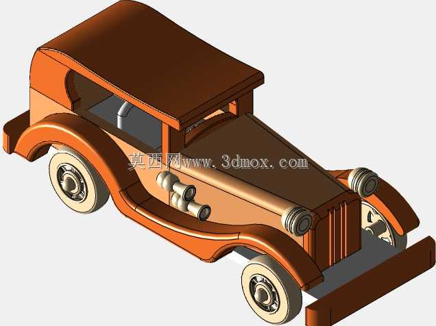 旧车木制玩具-(Juguette MADERA CARRO ANTIGUO)