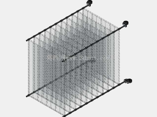 3'x 4'镀铬货架推车,带11个货架