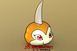 Tsunomon Digimon-S��rgio CAD CAM