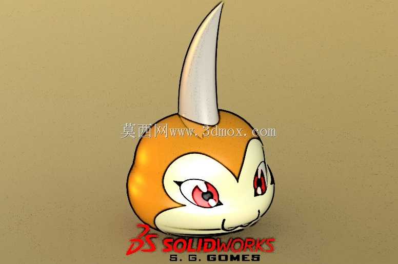 Tsunomon Digimon-Sérgio CAD CAM