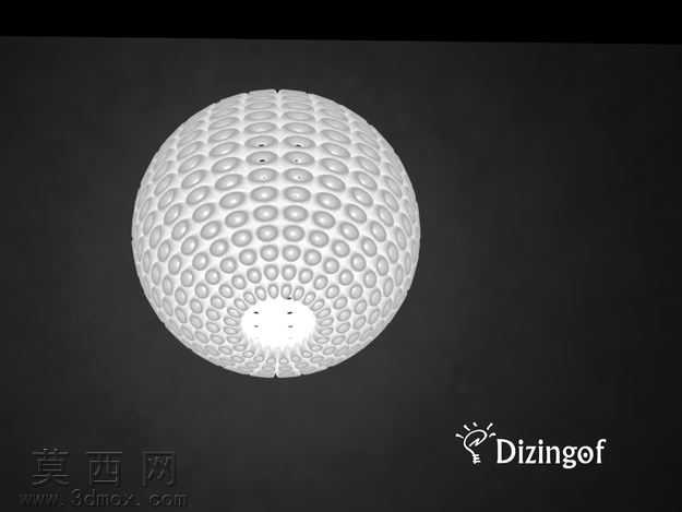 由@DizingofVoro-灯罩180毫米-数学艺术