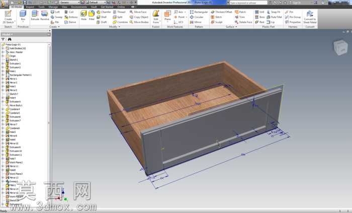 Drawer(parametric-iLogic)
