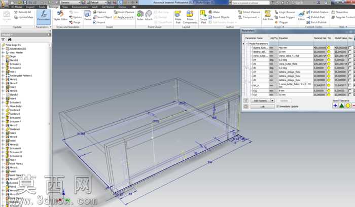 Drawer(parametric-iLogic)
